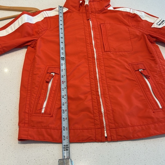 Abercrombie Saranac Lake Jacket Orange & White Jacket Kid's Size Large - Picture 14 of 17